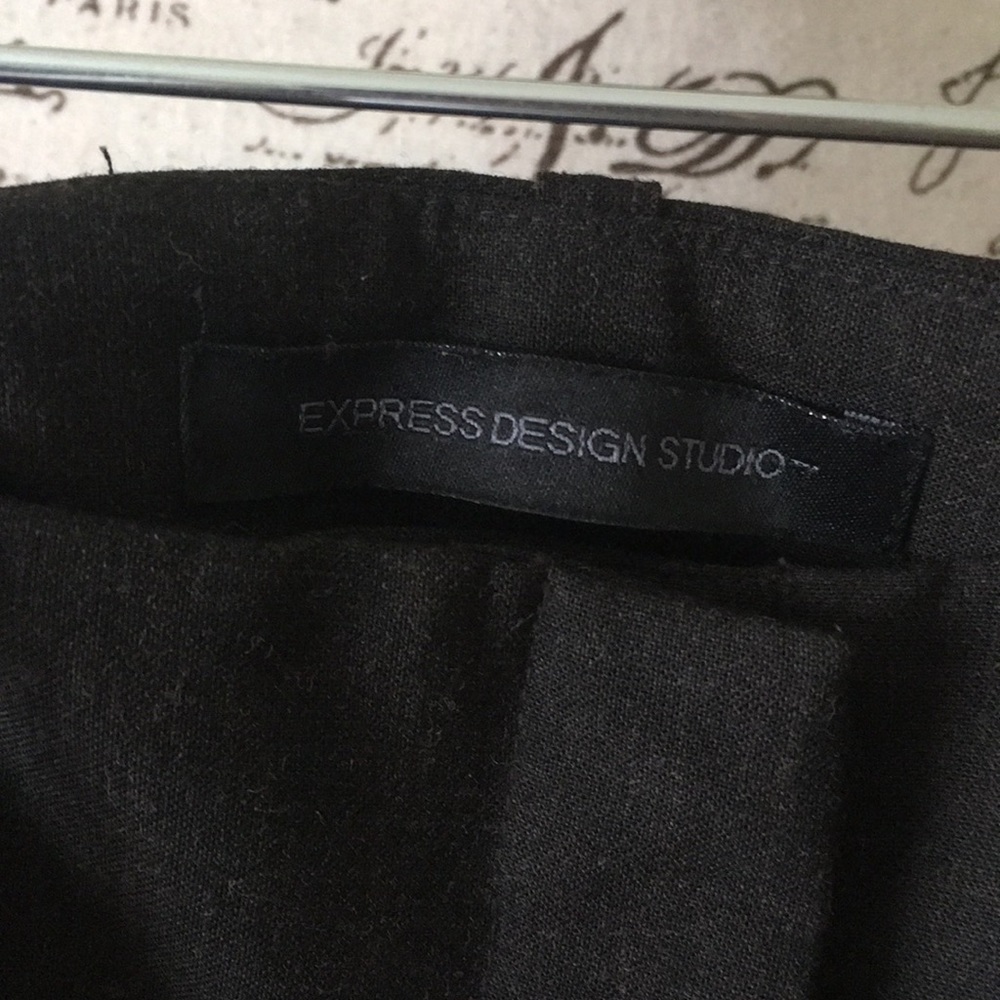 Express Design Studio Editor Work Dark Brown Pants - image 6